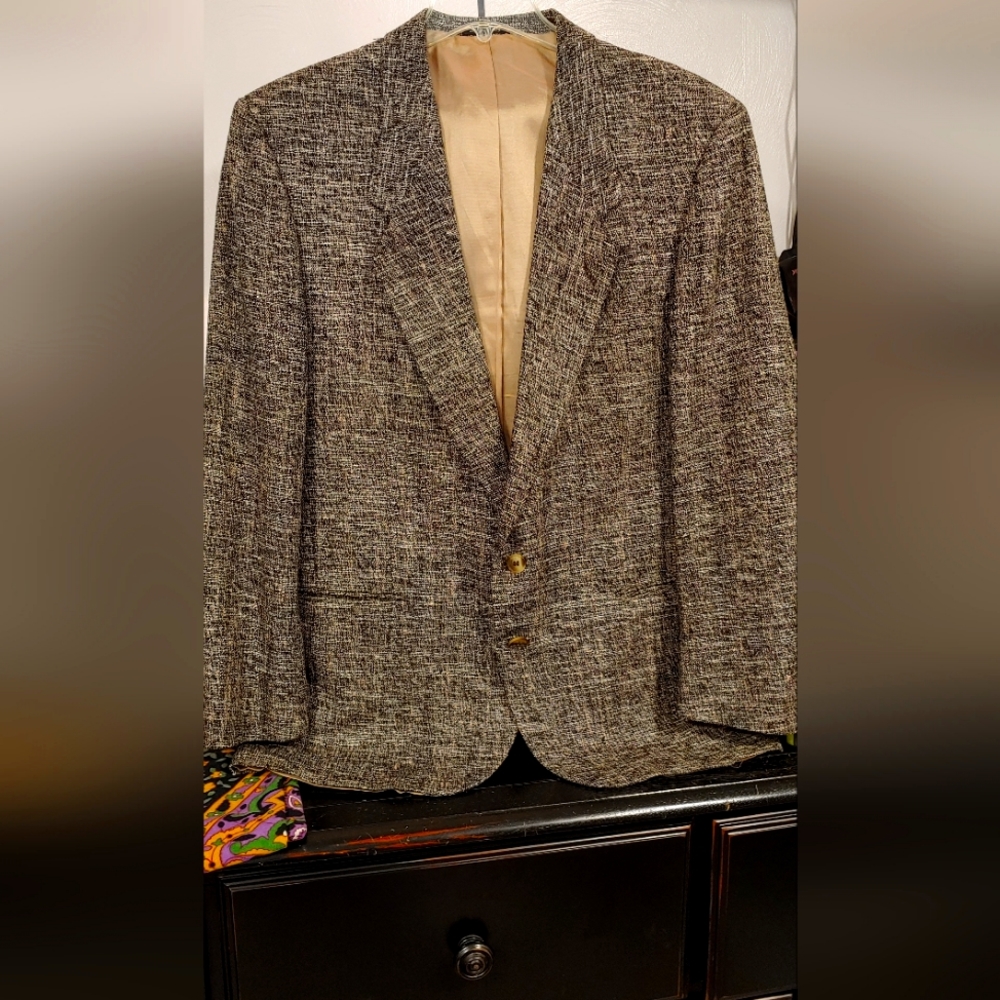 100% Silk, Handmade mens sports jack.